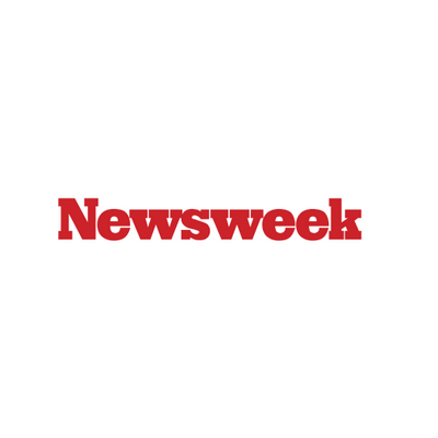 Red 'Newsweek' logo on a white background
