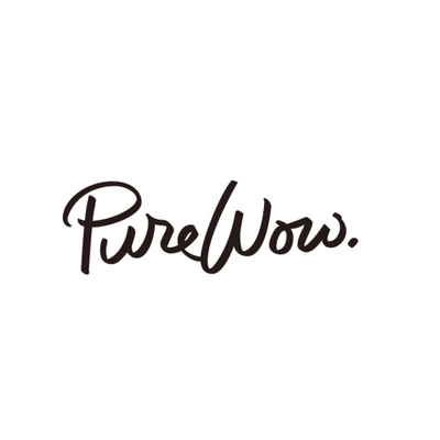 Black 'PureWow' logo on a white background