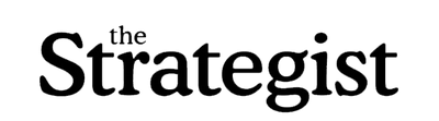 Logo of 'the Strategist' in black text on a white background